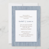 Holzkörnerpaare Polterabend Einladung (Vorderseite)