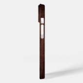 Holzkörnholz mit Monogramm-Personalisierter Bezeic Case-Mate iPhone Hülle (Rückseite / Links)