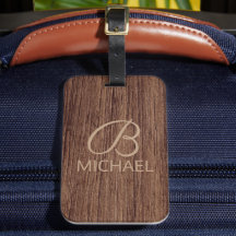 Holzkörnholz mit Monogramm-Personalisierter Bezeic