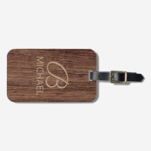 Holzkörnholz mit Monogramm-Personalisierter Bezeic