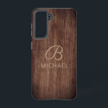 Holzkörnholz mit Monogramm-Personalisierter Bezeic Samsung Galaxy Hülle<br><div class="desc">Samsung SGH-E900 Digitalkamera Samsung präsentiert sich mit seinem Personalisierten Handy mit einem edlen Touchscreen-Touchscreen und einem personalisierten Touchscreen. Perfektes Geschenk für Weihnachten,  Geburtstag,  Vatertag und vieles mehr. Entworfen von © Evco Studio</div>