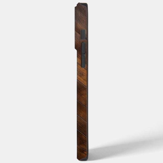 Holzkornholzherringbone-Individuelle Name Case-Mate iPhone Hülle (Rückseite / Links)