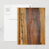 Holzkörnige Schnüre Postkarte. Postkarte (Vorne/Hinten)