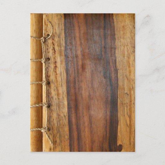 Holzkörnige Schnüre Postkarte. Postkarte (Vorderseite)