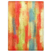 Holzkörnmonogramm Klemmbrett (Rückseite)