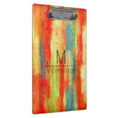 Holzkörnmonogramm Klemmbrett (Rechts)