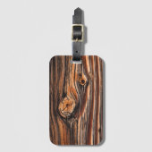 Holzkörnmuster Gepäckanhänger (Vorderseite Vertikal)