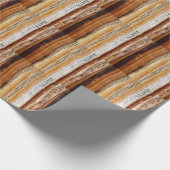 Holzkörnmuster Geschenkpapier (Ecke)