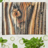 Holzkörnmuster Geschirrtuch (Gefaltet)