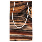 Holzkörnmuster Kleine Geschenktüte (Rückseite)