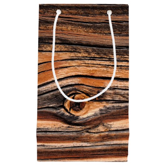 Holzkörnmuster Kleine Geschenktüte (Vorderseite)