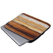 Holzkörnmuster Laptopschutzhülle (Vorne Knopf)