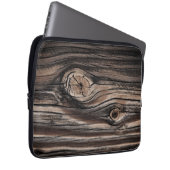 Holzkörnmuster Laptopschutzhülle (Vorne Rechts)