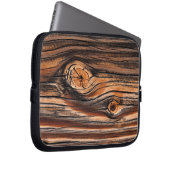 Holzkörnmuster Laptopschutzhülle (Vorne Rechts)