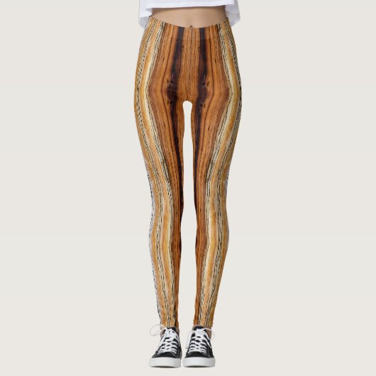 Holzkörnmuster leggings (Vorderseite)