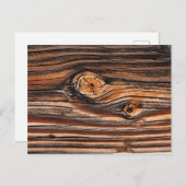 Holzkörnmuster Postkarte (Vorne/Hinten)