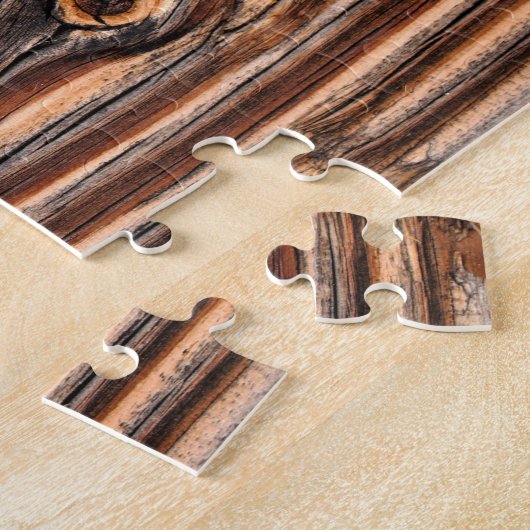 Holzkörnmuster Puzzle (Seite)