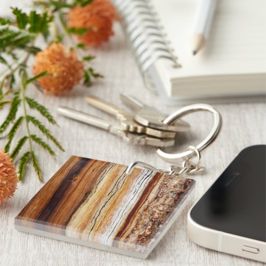 Holzkörnmuster Schlüsselanhänger (Vorderseite rechts)