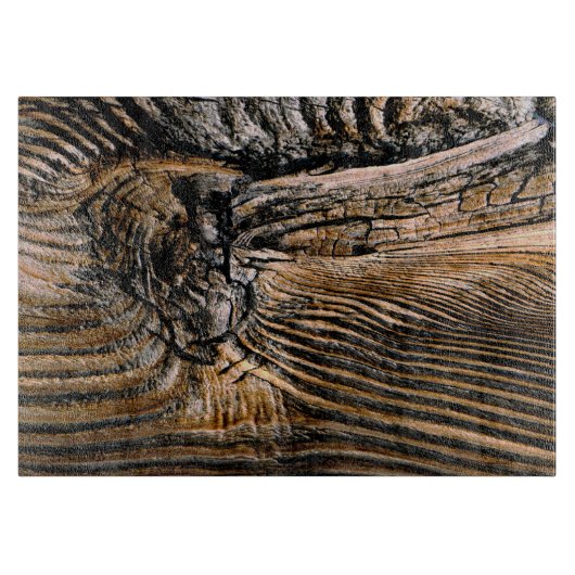 Holzkörnmuster Schneidebrett (Vorderseite)
