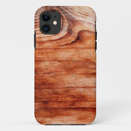 Holzkörntextur Case-Mate iPhone Hülle (Rückseite)