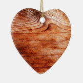 Holzkörntextur Keramik Ornament (Rechts)