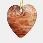 Holzkörntextur Keramik Ornament (Links)