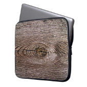 Holzkörntextur Laptopschutzhülle (Vorderseite Links)