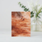 Holzkörntextur Postkarte (Stehend Vorderseite)