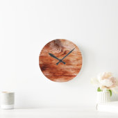 Holzkörntextur Runde Wanduhr (Zuhause)