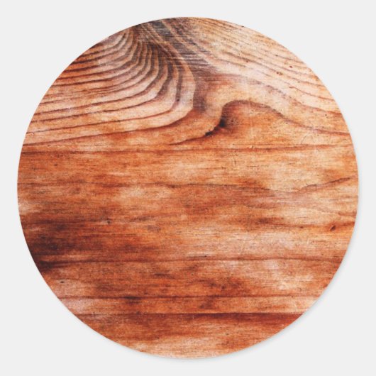 Holzkörntextur Runder Aufkleber (Vorderseite)