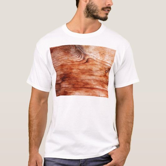 Holzkörntextur T-Shirt (Vorderseite)