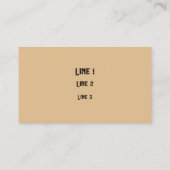 Holzkörntextur Visitenkarte (Rückseite)