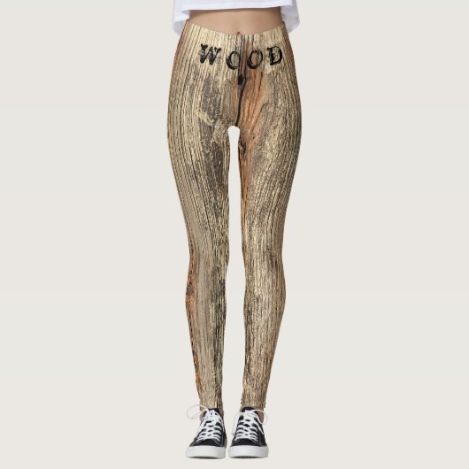 HOLZKÖRPER FOTO LEGGINGS (Vorderseite)