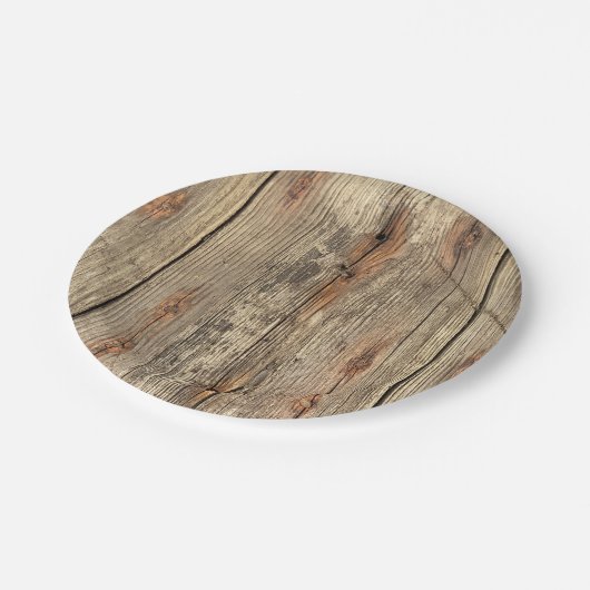 HOLZKÖRPER FOTO PAPIERTELLER (Schrägansicht)