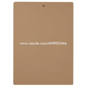 HOLZKÖRPER KLEMMBRETT (Rückseite)