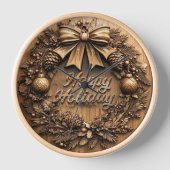 Holzkranz Uhr (Vorderseite)