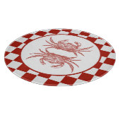 Holzkrebse mit Schachbrett Schneidebrett (Ecke)