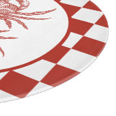 Holzkrebse mit Schachbrett Schneidebrett (Ecke)