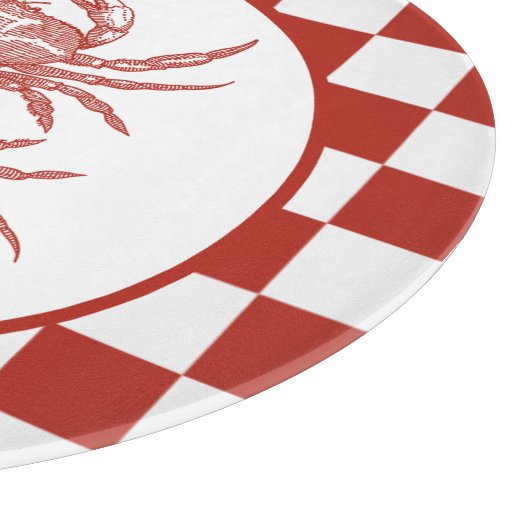 Holzkrebse mit Schachbrett Schneidebrett (Ecke)