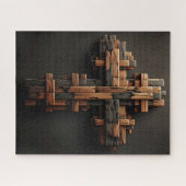 Holzkreuz Puzzle (Horizontal)