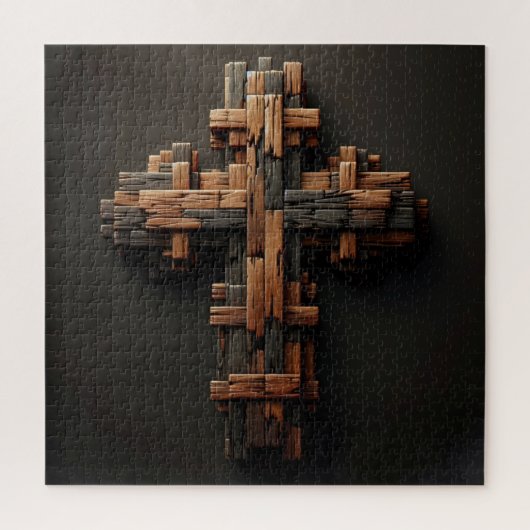 Holzkreuz Puzzle (Vertikal)