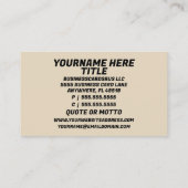 Holzkreuzer Visitenkarte (Rückseite)