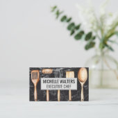 Holzküchengeräte | Marmor Visitenkarte (Stehend Vorderseite)