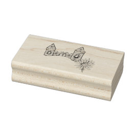 HOLZKUNST BRIEFMARKE KUNST UND DESIGN STIL GUMMISTEMPEL