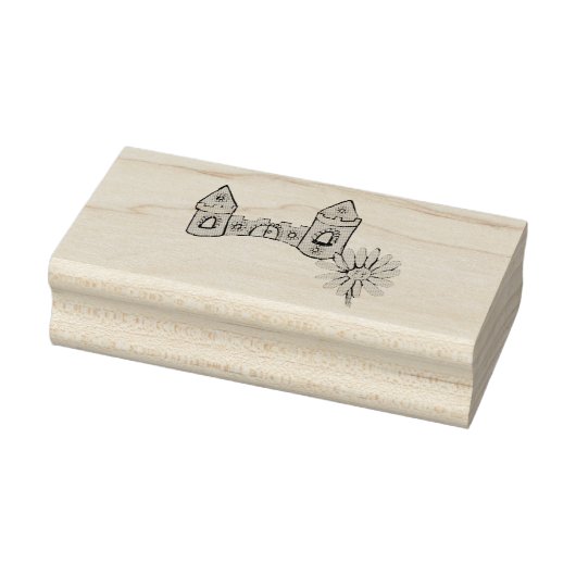 HOLZKUNST BRIEFMARKE KUNST UND DESIGN STIL GUMMISTEMPEL (Stempel)