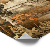 Holzkunst Gemütliches Holzhandwerk Poster (Ecke)