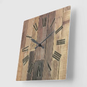 Holzkunst Quadratische Wanduhr (Winkel)