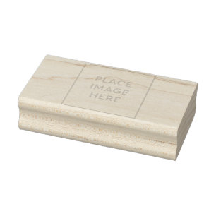Holzkunstkautschuk Briefmarke 1,5" x 3" Gummistempel