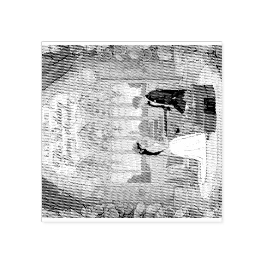 HolzkunststststempelHandgefertigte Briefmarke der Gummistempel (Prägung)