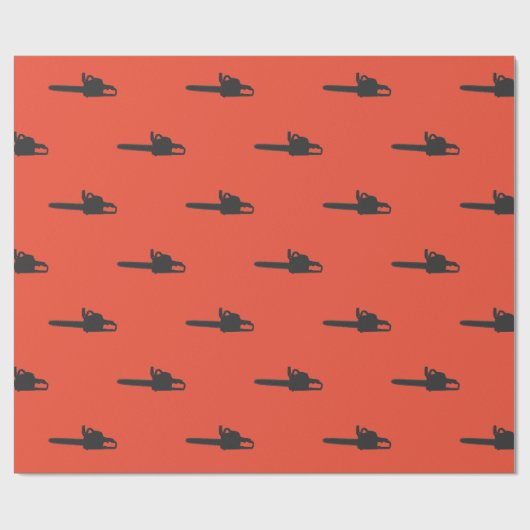 Holzkutter ketten Pattern Wrapping Paper Geschenkpapier (Flach)